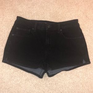 American Eagle High Rise Shortie Black